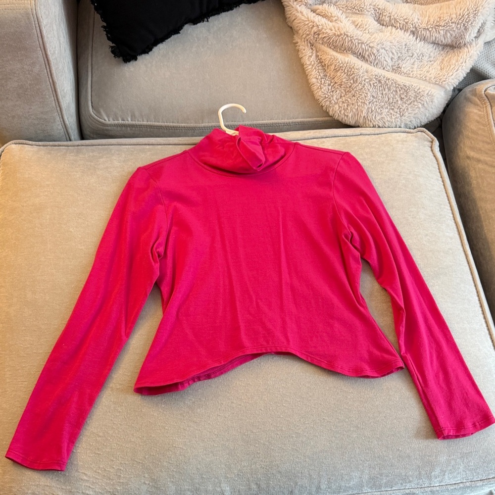 Vibrant Pink Long Sleeve Top